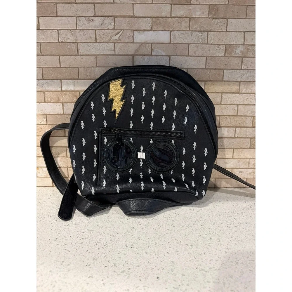 Harry Potter Danielle Nicole Bolt Backpack Faux‎ Leather Black